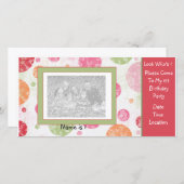 Einladung zur Fotokarte zum 1. Geburtstag (Vorne/Hinten)