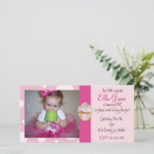 Einladung zur Fotokarte zum 1. Geburtstag (Stehend Vorderseite)