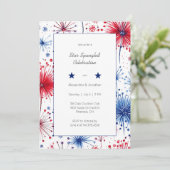 Einladung zur Fourth-of-July-Party (Stehend Vorderseite)