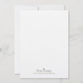 Einladung zur französischen Babydusche - Green (Rückseite)