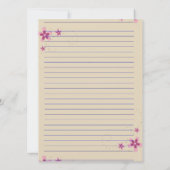 Einladung zur französischen Postkarte (Rückseite)