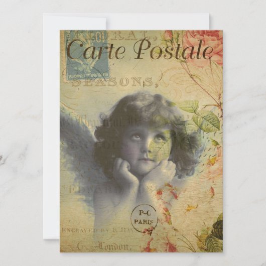 Einladung zur französischen Postkarte (Vorderseite)