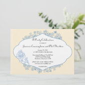 Einladung zur französischen Verlobung oder Dusche (Stehend Vorderseite)