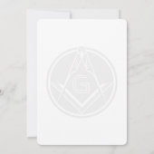 Einladung zur Freimaurerei - Lila & Gold Masonic J (Rückseite)
