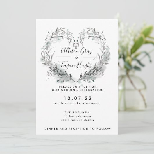 Einladung zur Frosthochzeit (Stehend Vorderseite)