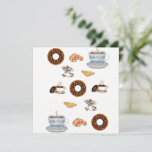 Einladung zur Frühstückskarte (Stehend Vorderseite)