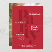 Einladung zur Fun Graduation Party Class 2022 (Vorne/Hinten)