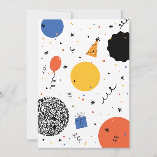 Einladung zur fünften Geburtstagskandle (Rückseite)