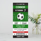 Einladung zur Fußball Geburtstagsparty (Stehend Vorderseite)