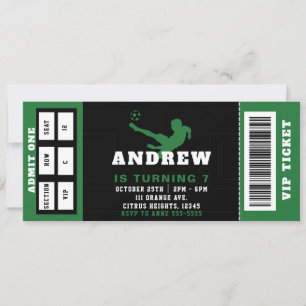 Einladung zur Fußball Geburtstagsparty