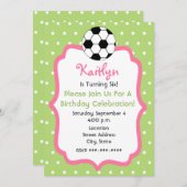 Einladung zur Fußball-Geburtstagsparty (Vorne/Hinten)