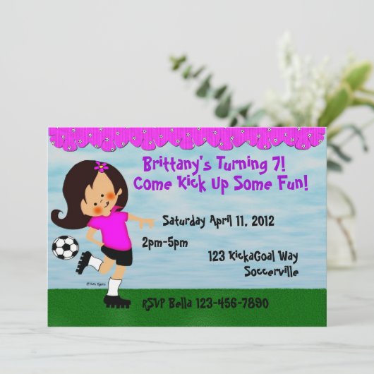 Einladung zur Fußballfeier (Stehend Vorderseite)