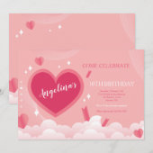 Einladung zur ganztägigen Geburtstagsparty (Vorne/Hinten)