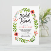 Einladung zur Garden Bridal Dusche (Stehend Vorderseite)