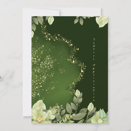 Einladung zur Gartenhochzeit (Rückseite)