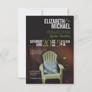 Einladung zur Gartenhochzeit