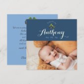 Einladung zur Geburt Cassis (Vorne/Hinten)