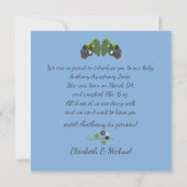 Einladung zur Geburt Cassis (Rückseite)