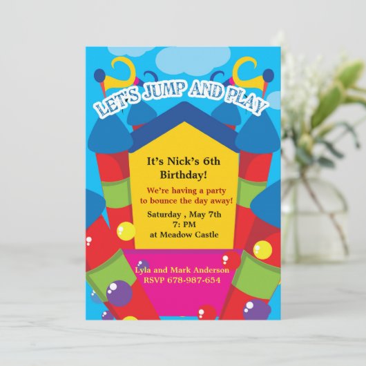 Einladung zur Geburtstagsfeier (Stehend Vorderseite)