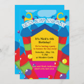 Einladung zur Geburtstagsfeier (Vorne/Hinten)