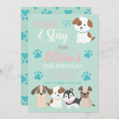 Einladung zur Geburtstagsfeier (Vorne/Hinten)