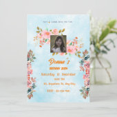 Einladung zur Geburtstagsfeier (Stehend Vorderseite)