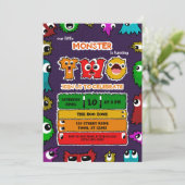 Einladung zur Geburtstagsfeier (Stehend Vorderseite)