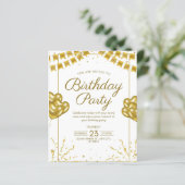 Einladung zur Geburtstagsfeier (Stehend Vorderseite)