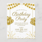 Einladung zur Geburtstagsfeier (Vorderseite)