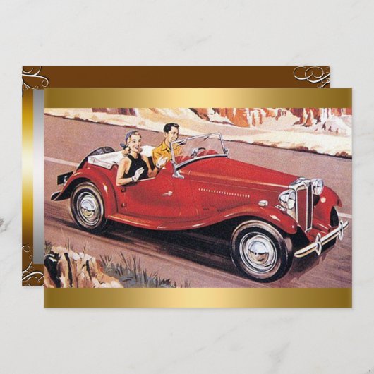 Einladung zur Geburtstagsfeier (Vorne/Hinten)