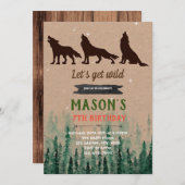 Einladung zur Geburtstagsfeier (Vorne/Hinten)