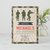 Einladung zur Geburtstagsfeier (Stehend Vorderseite)