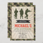 Einladung zur Geburtstagsfeier (Vorne/Hinten)