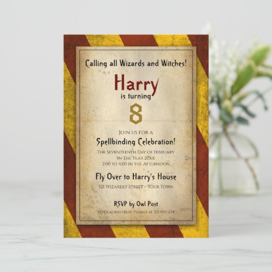 Einladung zur Geburtstagsfeier (Stehend Vorderseite)