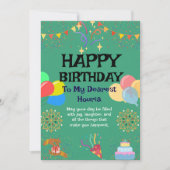 Einladung zur Geburtstagsfeier (Vorderseite)