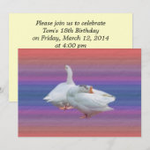 Einladung zur Geburtstagsfeier (Vorne/Hinten)