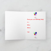 Einladung zur Geburtstagsfeier (Innenseite)