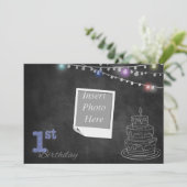 Einladung zur Geburtstagsfeier (Stehend Vorderseite)