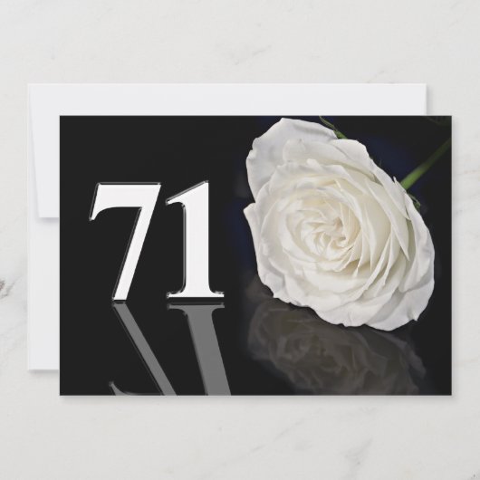 Einladung zur Geburtstagsfeier 71 Jahre alt (Vorderseite)