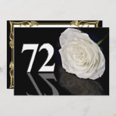 Einladung zur Geburtstagsfeier 72 Jahre alt (Vorne/Hinten)