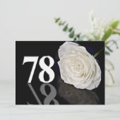 Einladung zur Geburtstagsfeier 78 Jahre alt (Stehend Vorderseite)
