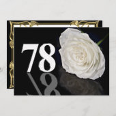 Einladung zur Geburtstagsfeier 78 Jahre alt (Vorne/Hinten)