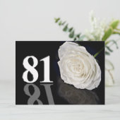 Einladung zur Geburtstagsfeier 81 Jahre alt (Stehend Vorderseite)