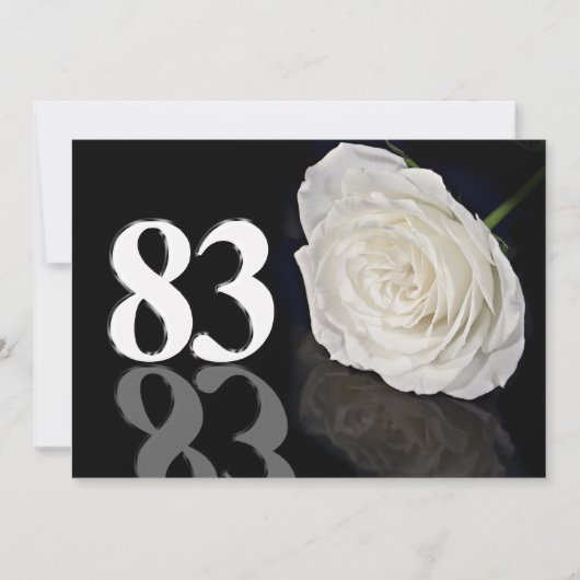 Einladung zur Geburtstagsfeier 83 Jahre alt (Vorderseite)
