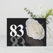 Einladung zur Geburtstagsfeier 83 Jahre alt (Stehend Vorderseite)