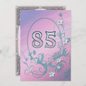 Einladung zur Geburtstagsfeier 85 Jahre alt (Vorne/Hinten)