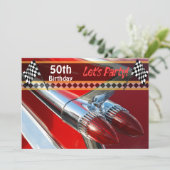 Einladung zur Geburtstagsfeier des Classic Car (Stehend Vorderseite)