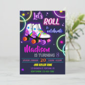 Einladung zur Geburtstagsfeier "Girl Skaten" (Stehend Vorderseite)