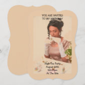 Einladung zur Geburtstagsfeier im Briggerton-Stil (Vorne/Hinten)