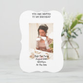 Einladung zur Geburtstagsfeier im Briggerton-Stil (Stehend Vorderseite)